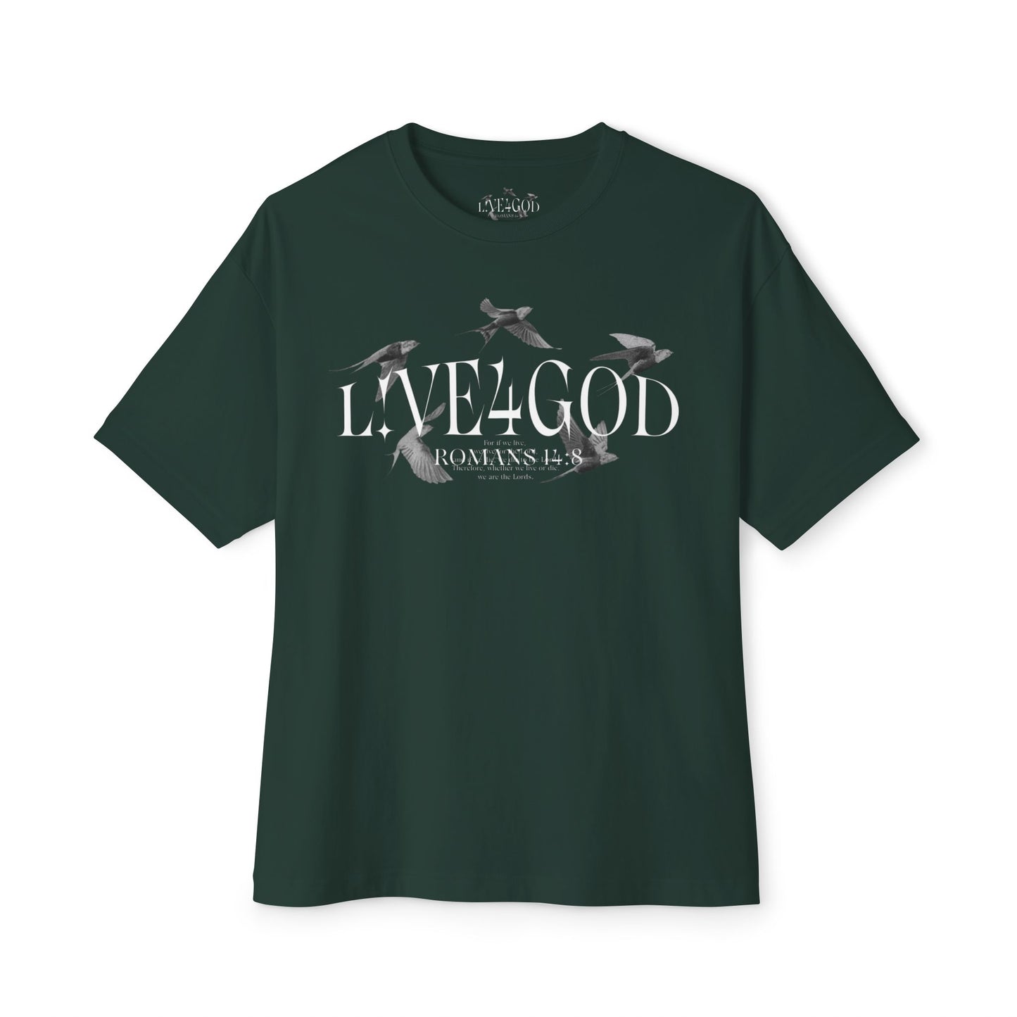 L!VE4GOD Graphic Unisex Oversized Tee