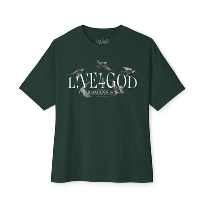 L!VE4GOD Graphic Unisex Oversized Tee
