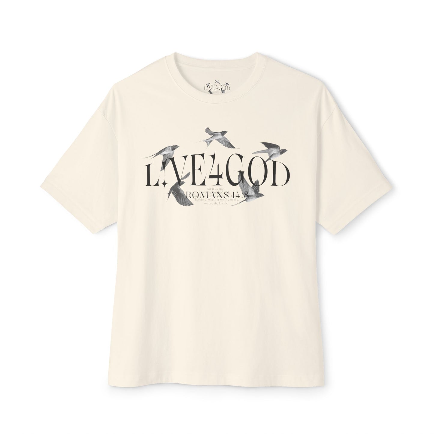 L!VE4GOD Graphic Unisex Oversized Tee