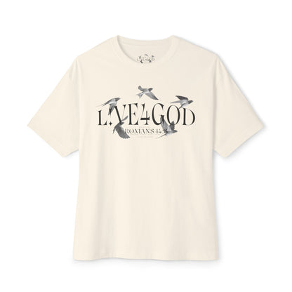 L!VE4GOD Graphic Unisex Oversized Tee