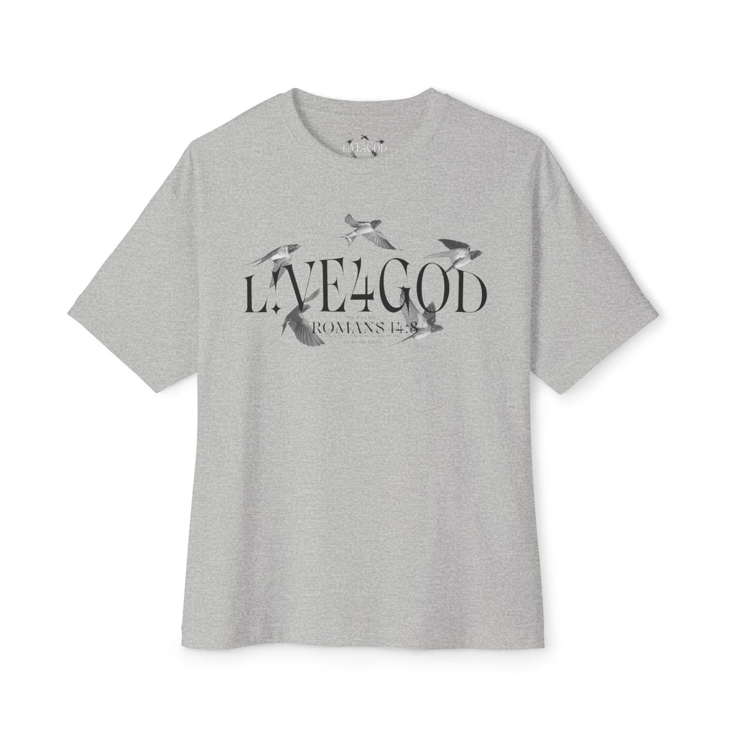 L!VE4GOD Graphic Unisex Oversized Tee
