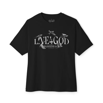 L!VE4GOD Graphic Unisex Oversized Tee