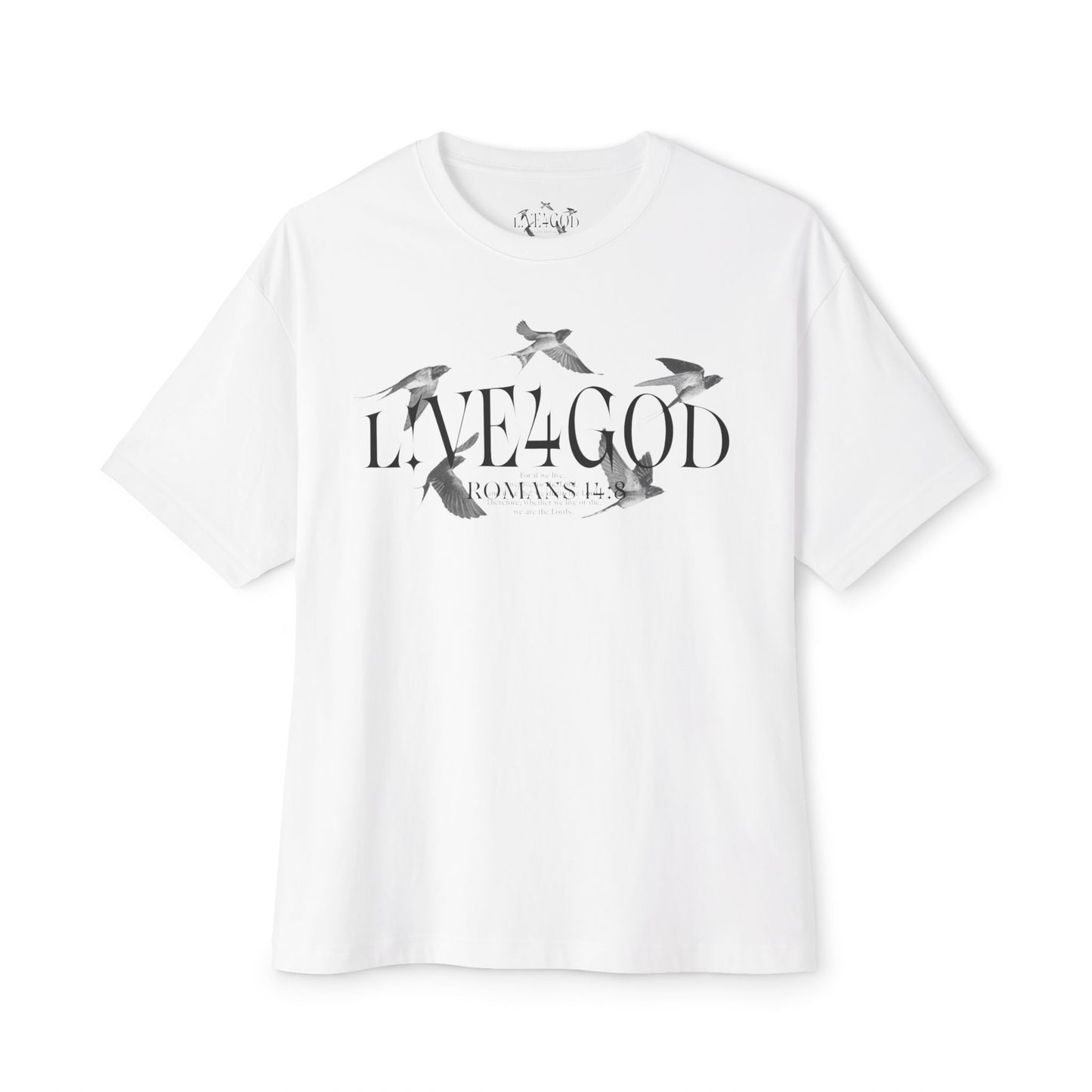 L!VE4GOD Graphic Unisex Oversized Tee