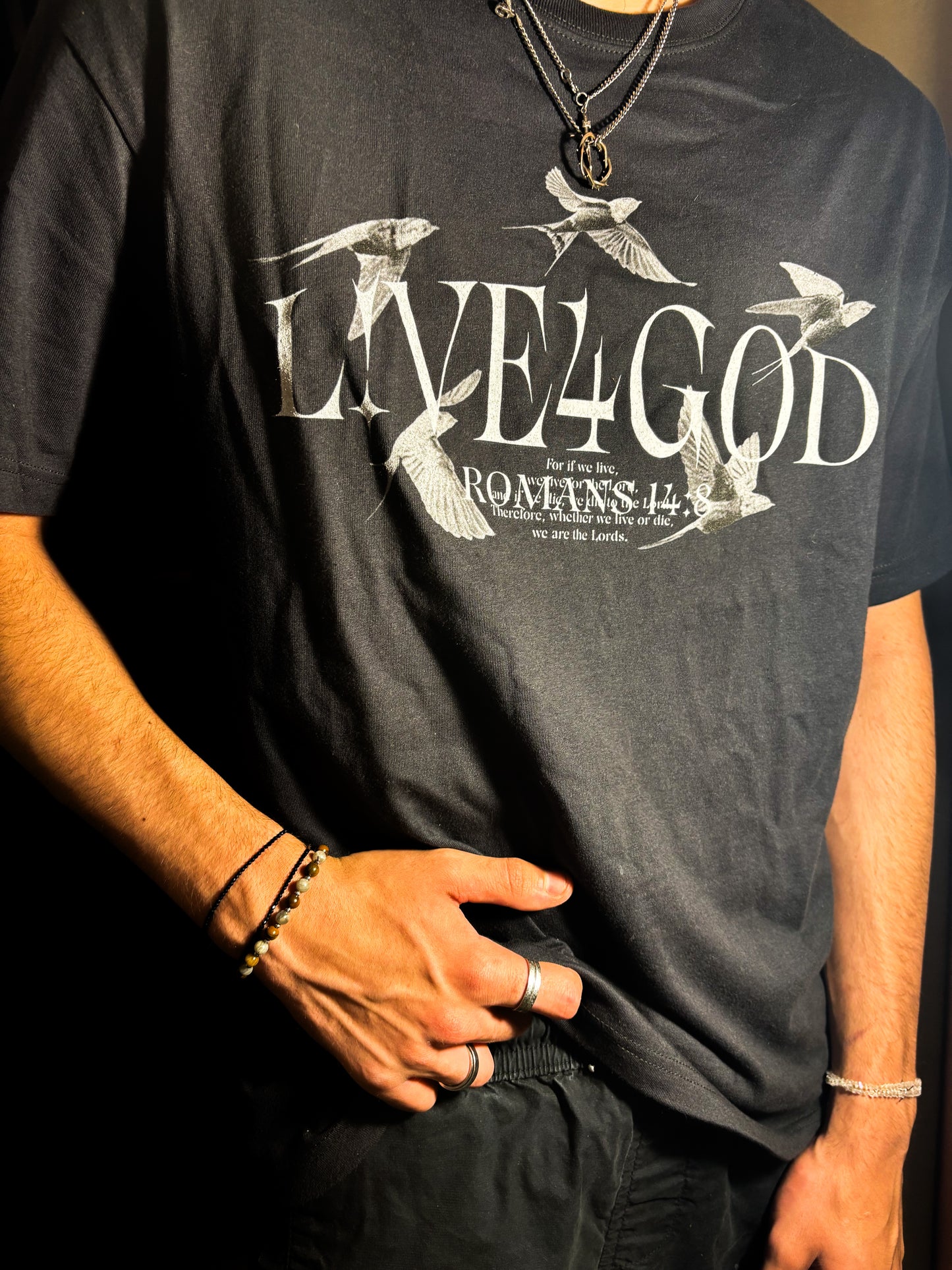 L!VE4GOD Graphic Unisex Oversized Tee