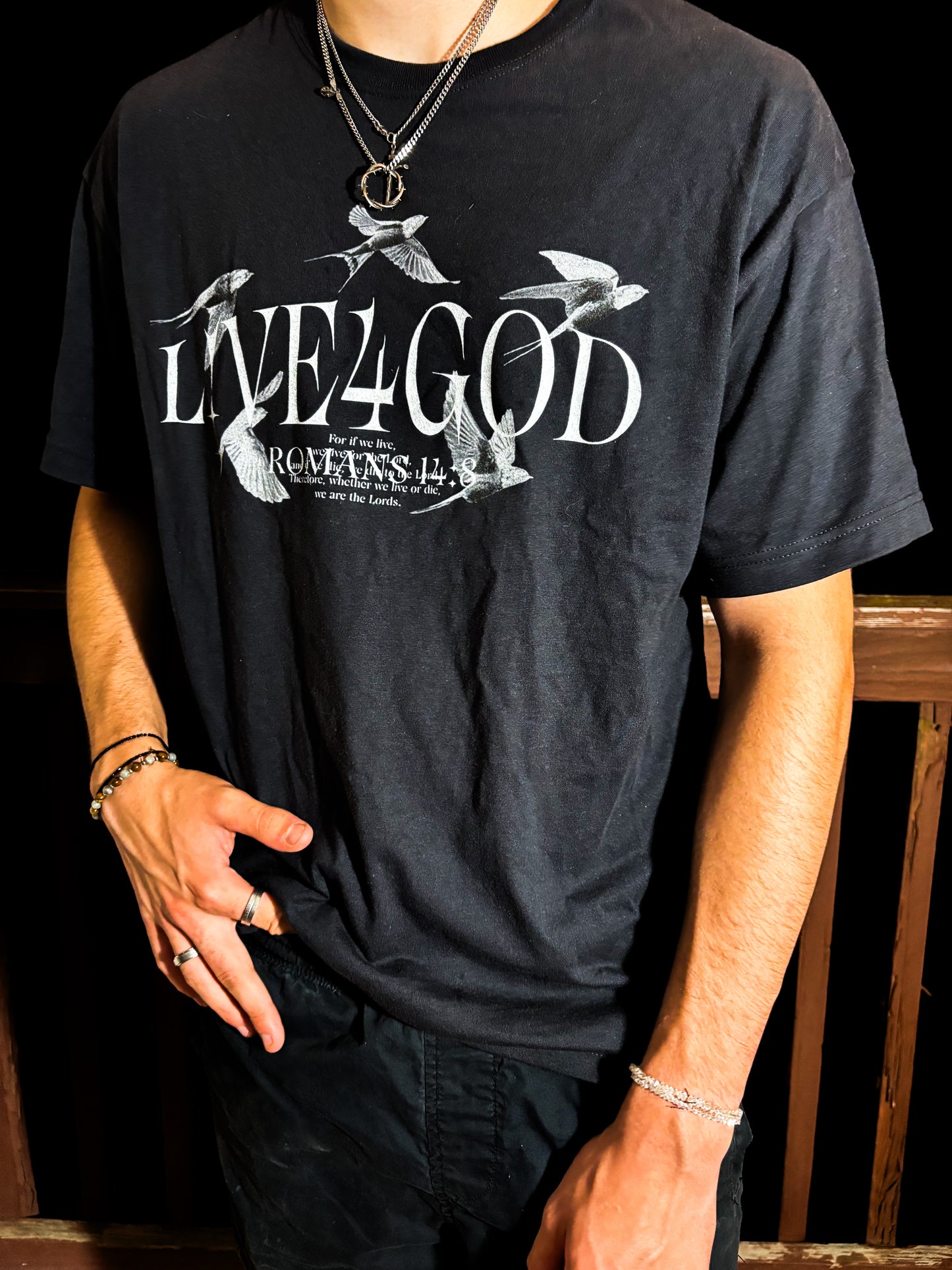 L!VE4GOD Graphic Unisex Oversized Tee