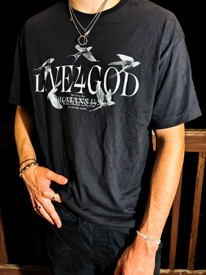 L!VE4GOD Graphic Unisex Oversized Tee